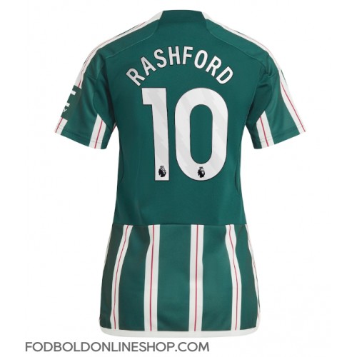 Manchester United Marcus Rashford #10 Udebanetrøje Dame 2023-24 Kortærmet